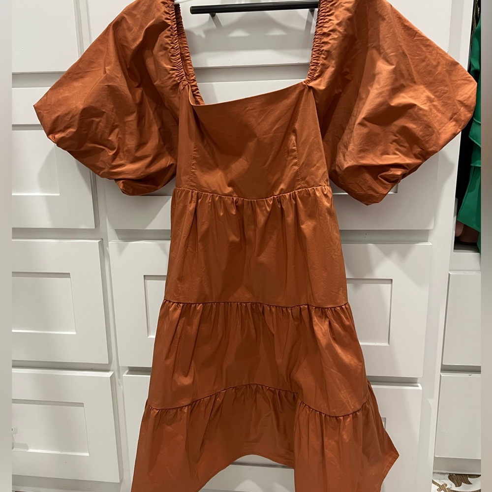Boutique brand spice colored baby doll dress